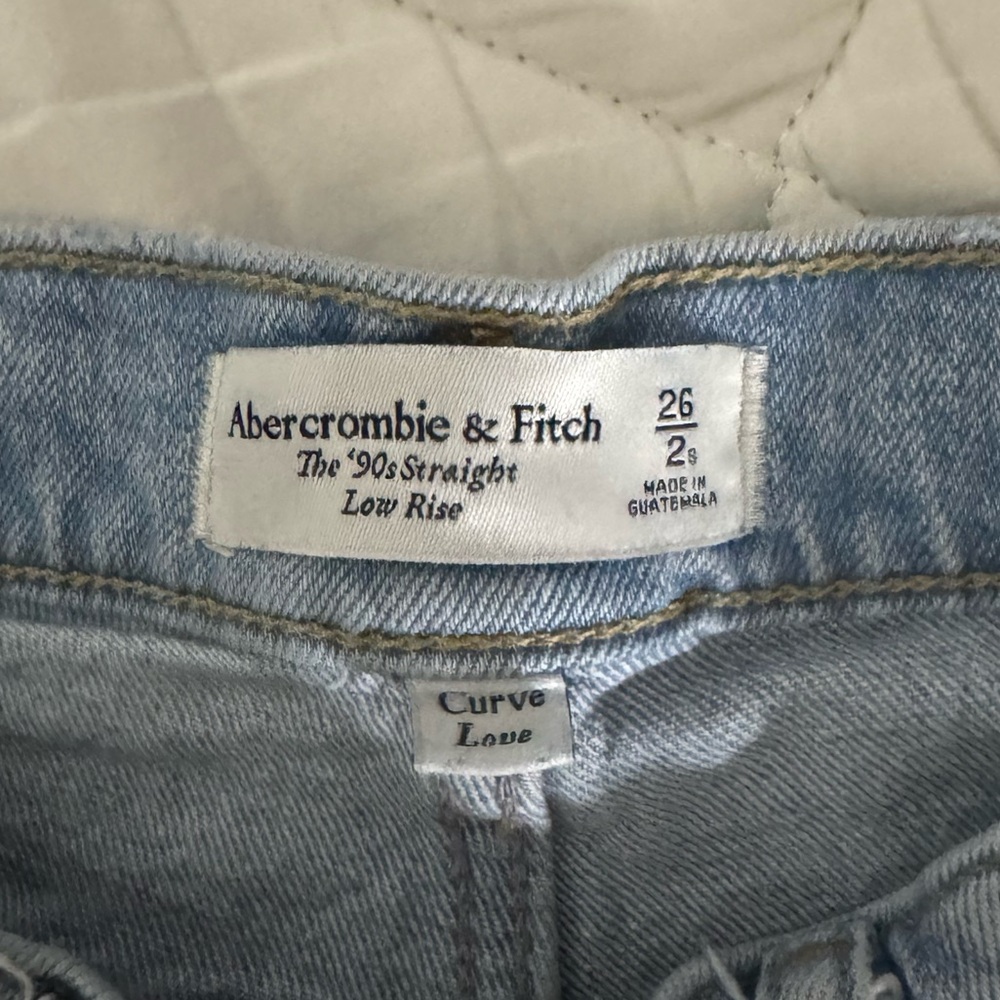 Abercrombie & Fitch Blue 90s straight low rise jeans